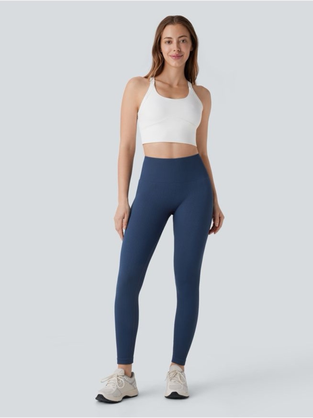 2pcs HALARA Seamless Flow High Tummy Control Butt Lifting 7/8 leggings Sz L